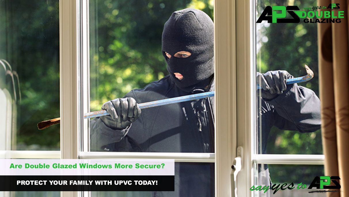 Are Double Glazing windows more secure with thief outside 