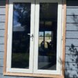 French and Double Doors with white frame at APS Double Glazing